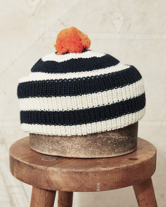 Heimat Jailhouse Mechanics Wool Hat Rescue Orange / Ink / Seashell