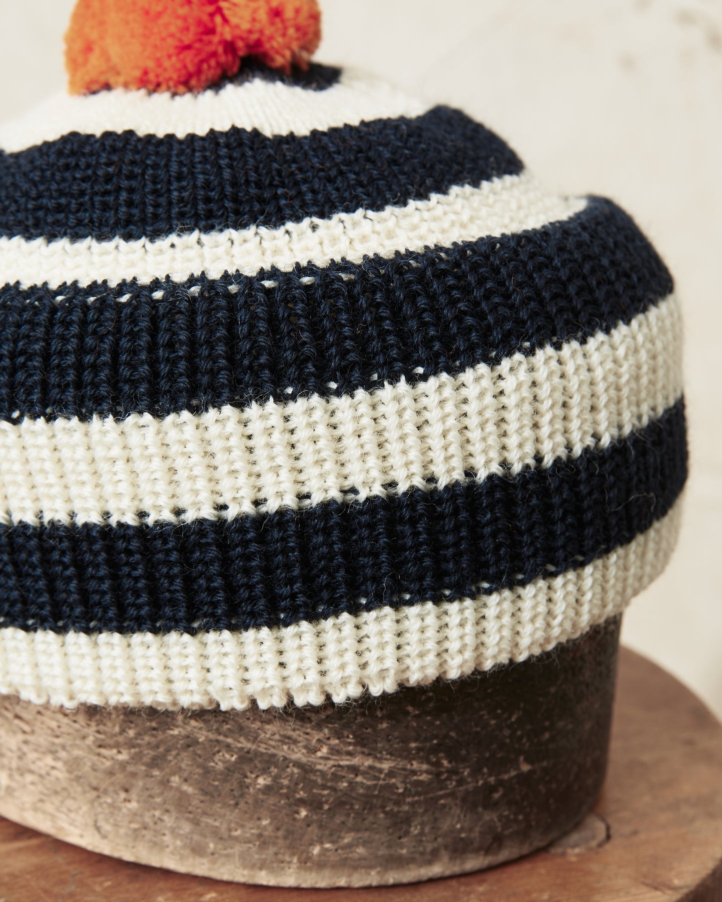 Heimat Jailhouse Mechanics Wool Hat Rescue Orange / Ink / Seashell