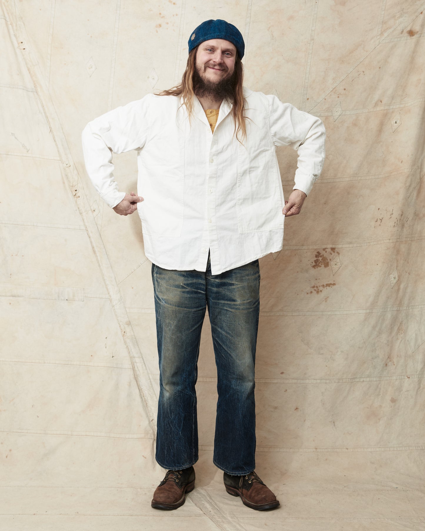 Tender Type 439 Stole Pocket Butterfly Shirt Rinsed