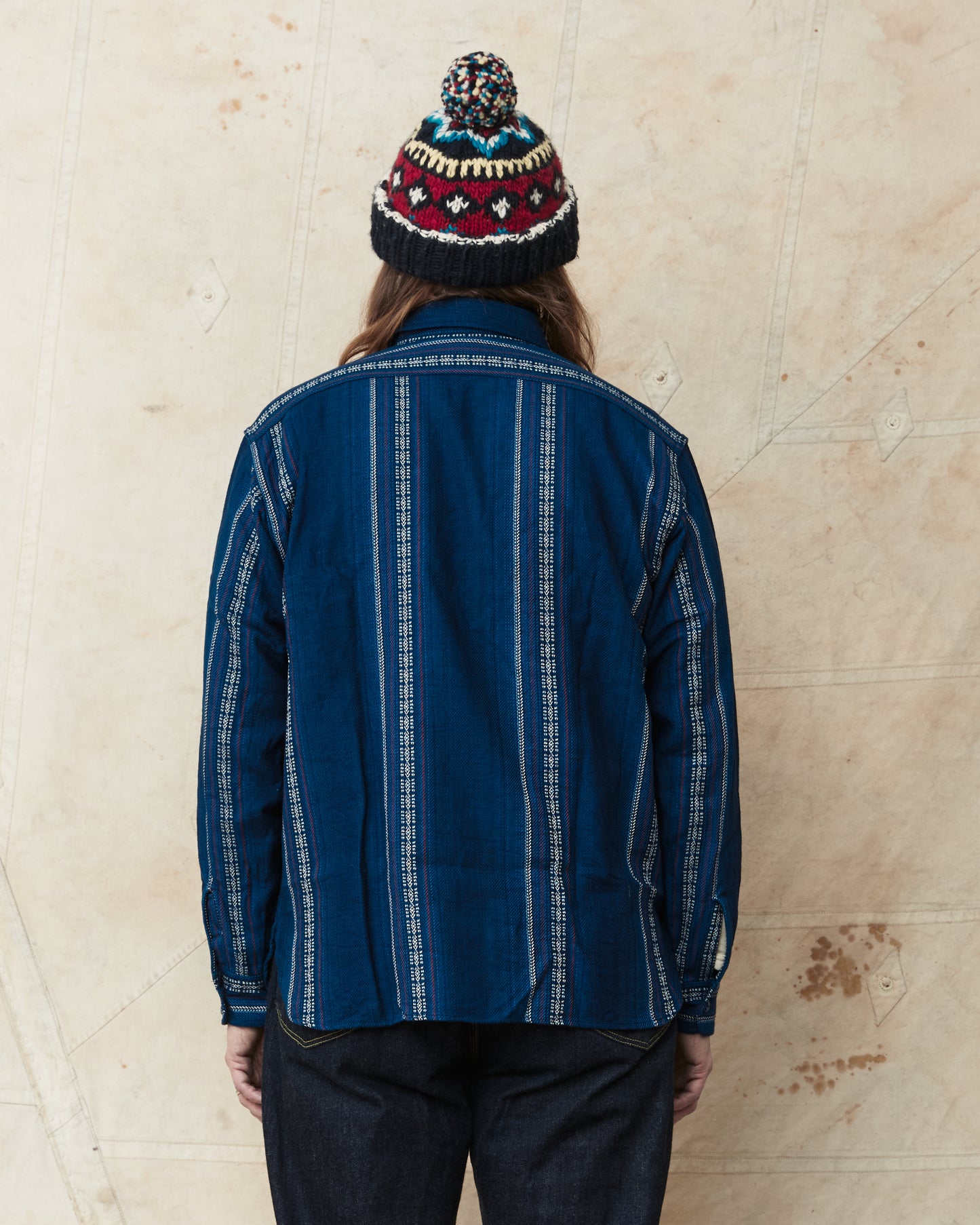 Sugar Cane & Co. SC29579 Indigo Dobby Work Shirt