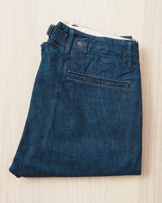 Second Hand Indigofera Heyes 40's Navy Denim Pants W32/L32