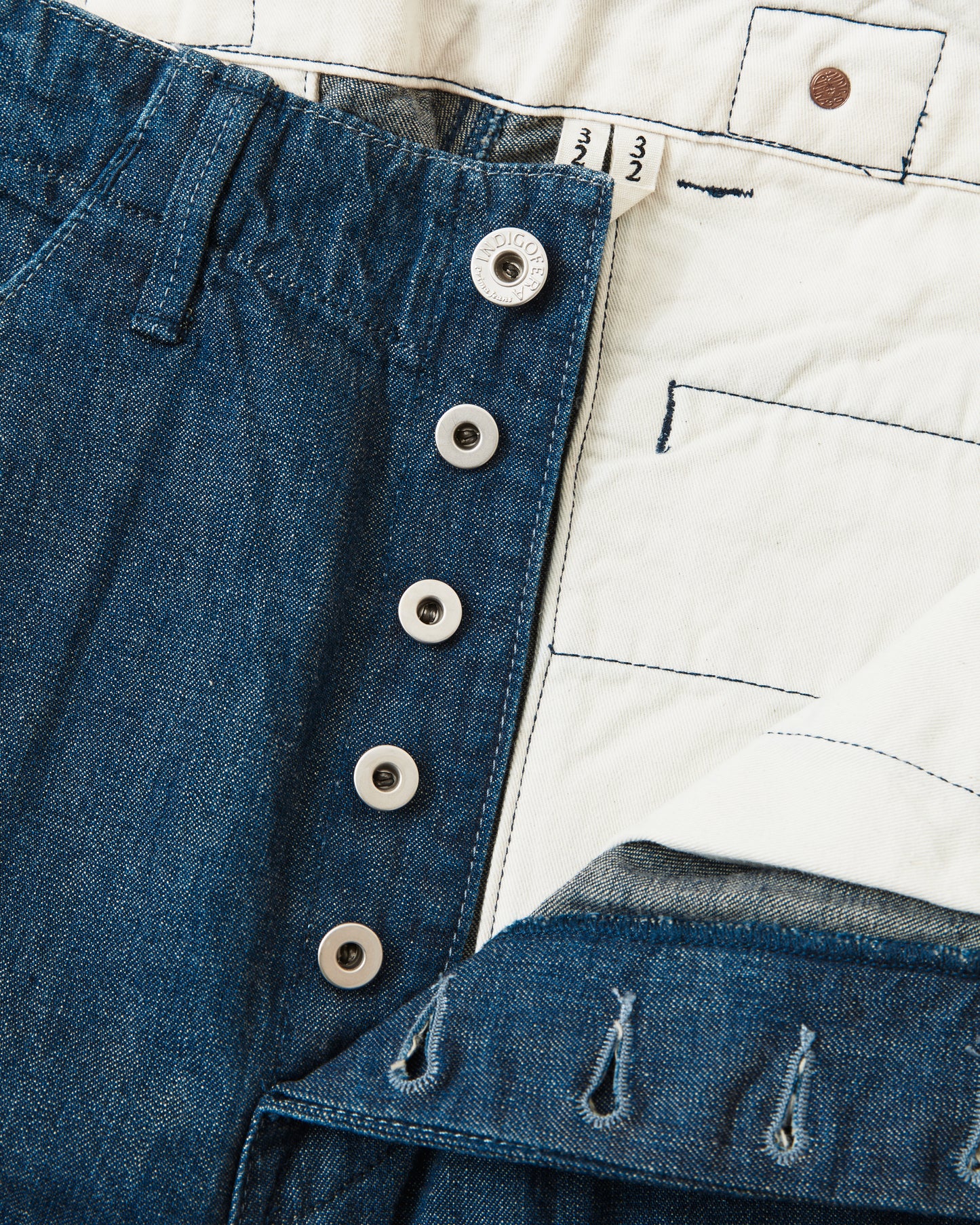 Second Hand Indigofera Heyes 40's Navy Denim Pants W32/L32