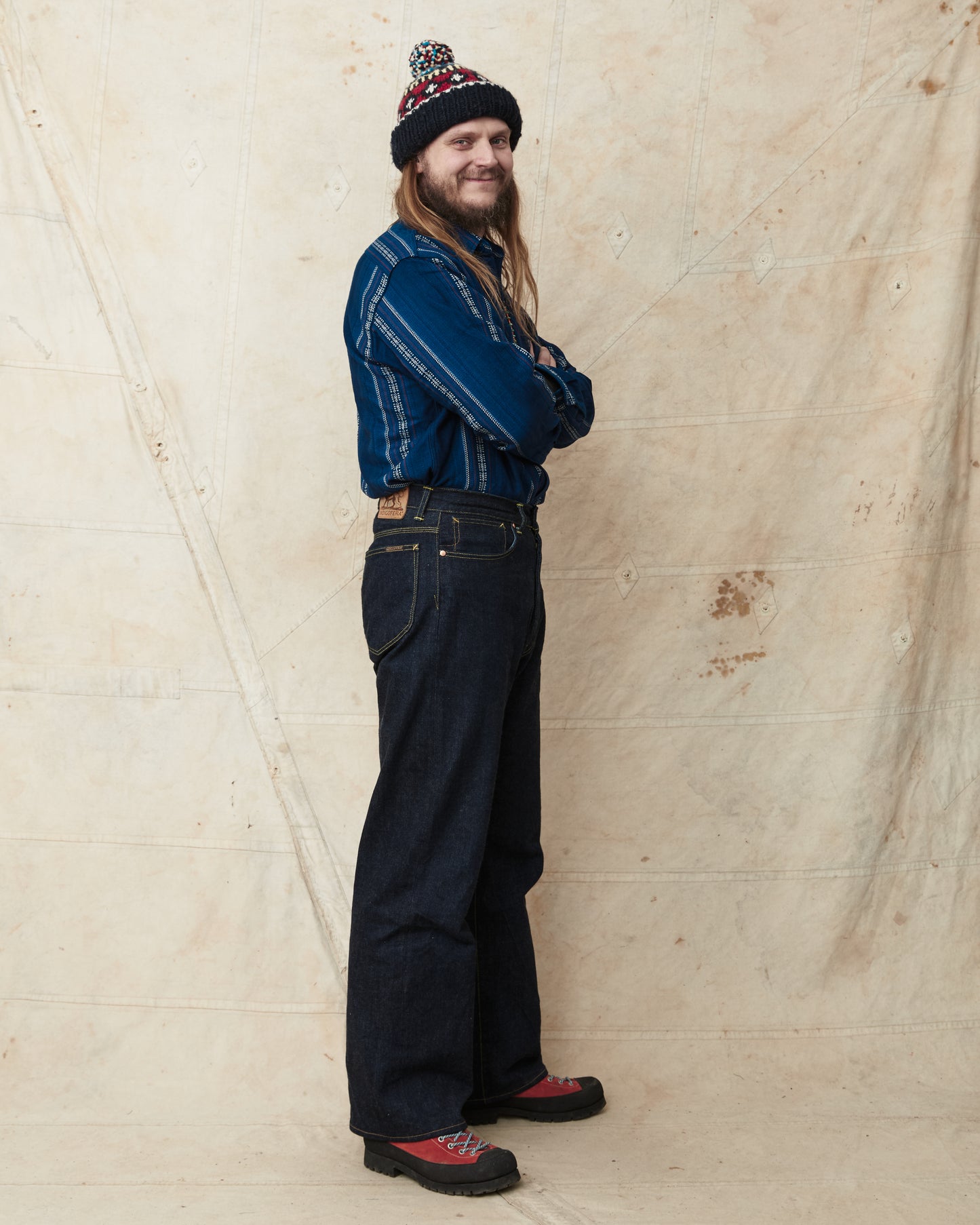 Sugar Cane & Co. SC29579 Indigo Dobby Work Shirt