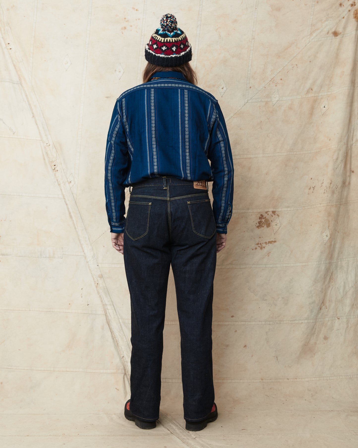 Sugar Cane & Co. SC29579 Indigo Dobby Work Shirt