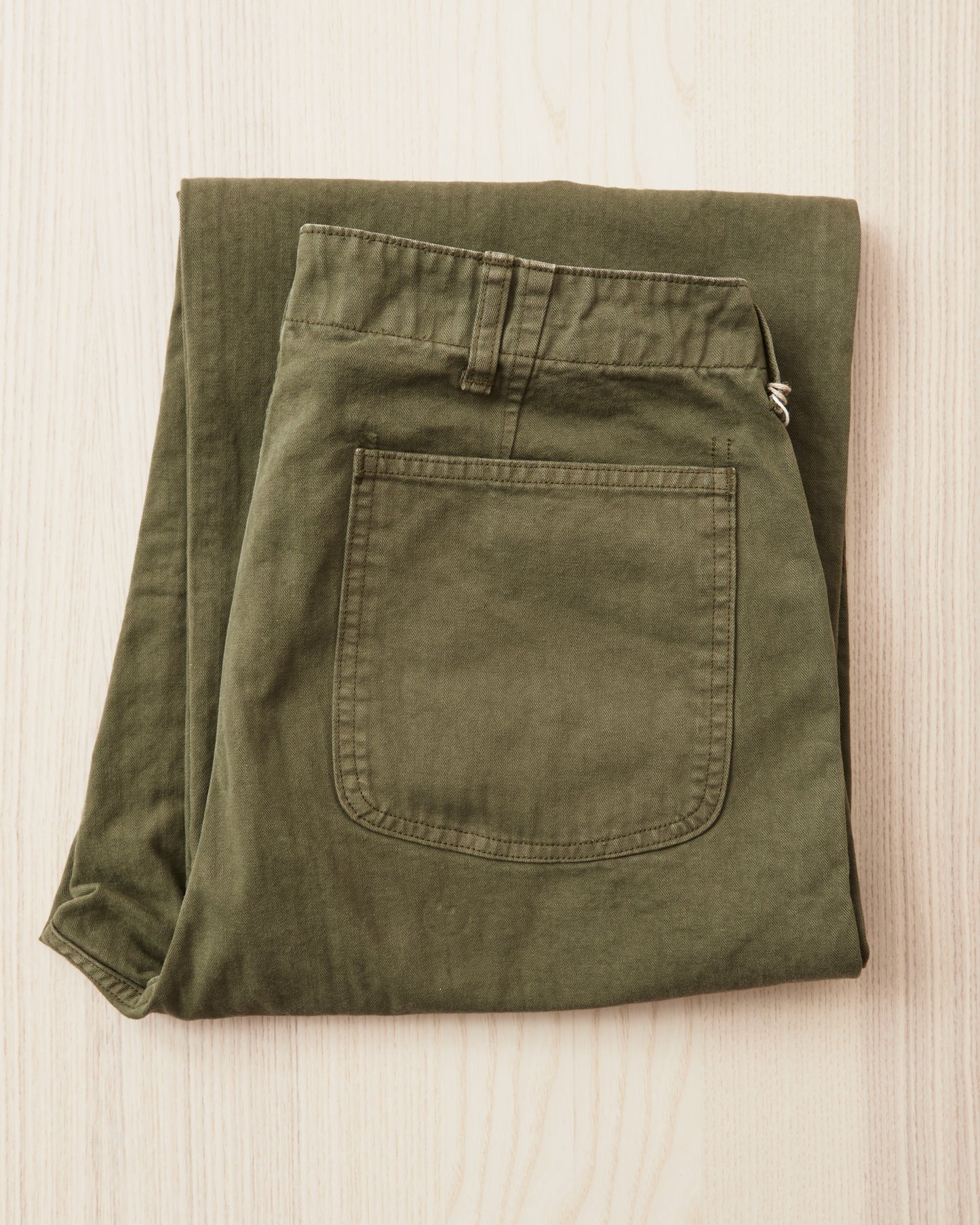 OrSlow 5210 USMC Herringbone Trouser Wide Fit Dark Olive