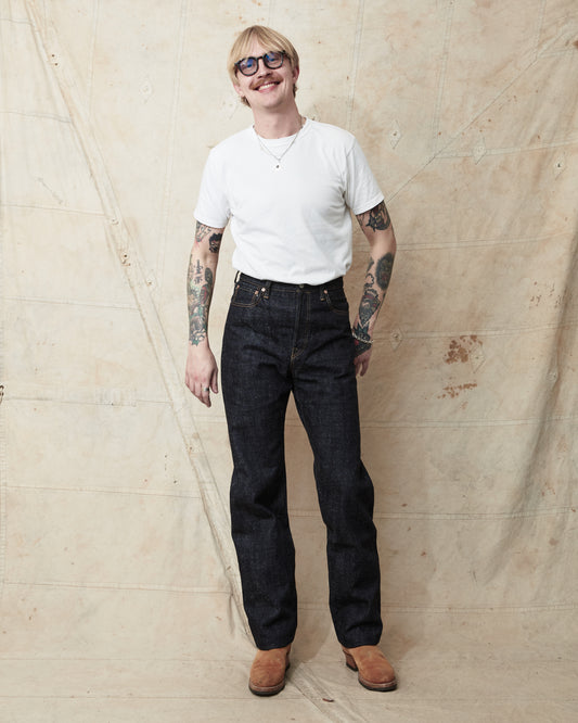 Omoto Denim 0811 15,5oz Slub-nep Denim Loose Fit Jeans