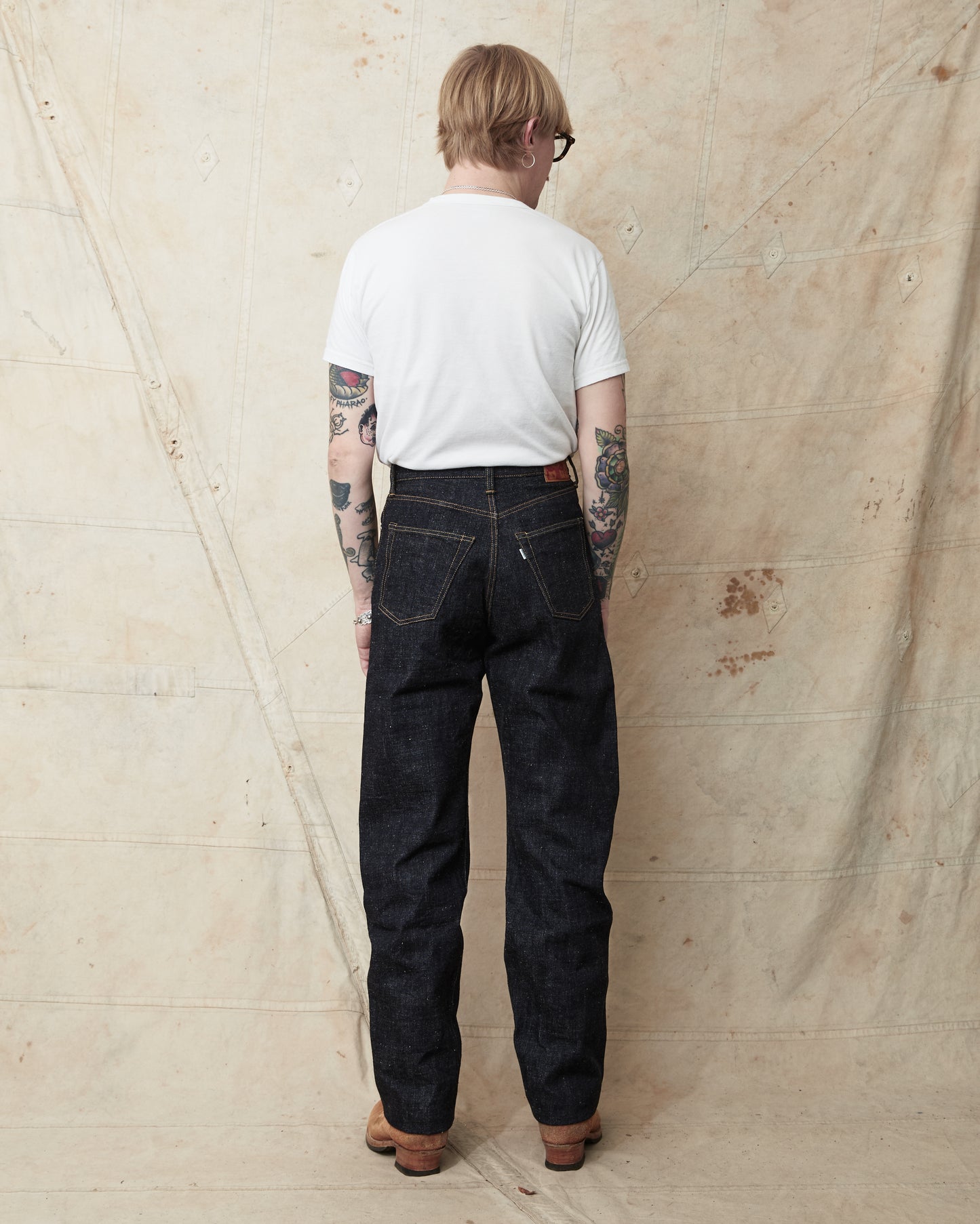 Omoto Denim 0811 15,5oz Slub-nep Denim Loose Fit Jeans