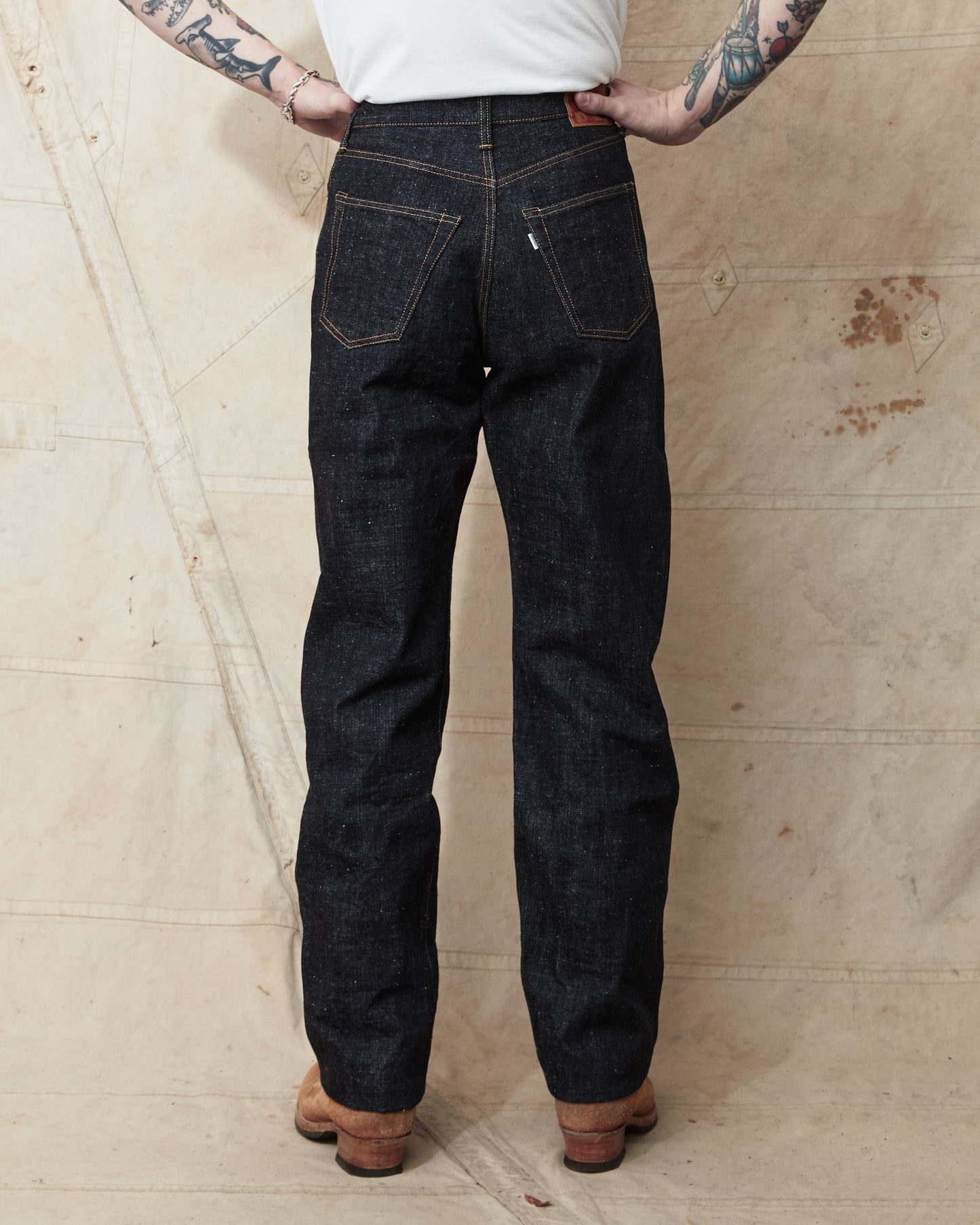 Omoto Denim 0811 15,5oz Slub-nep Denim Loose Fit Jeans