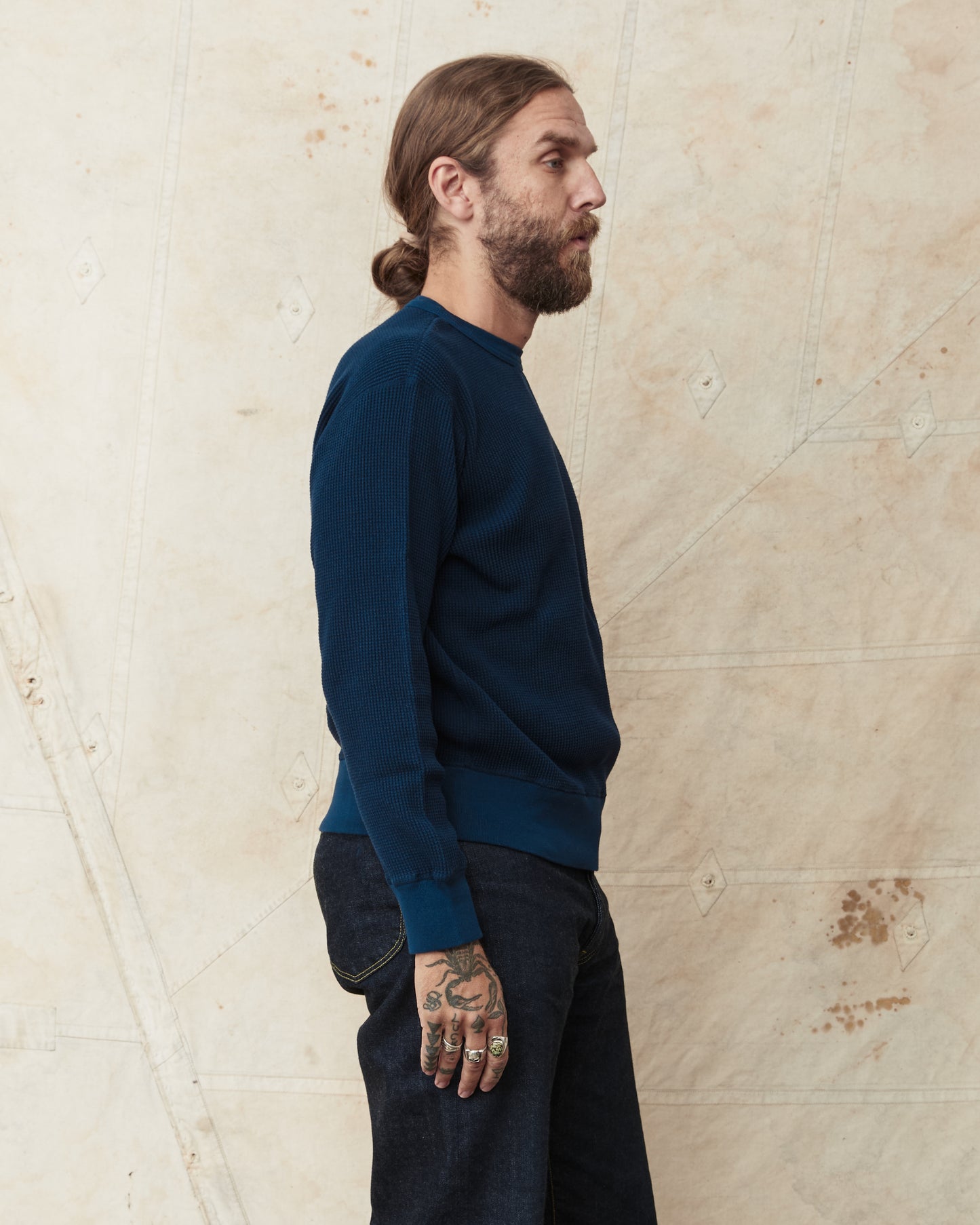 Whitesville WV69643 Long Sleeve Thermal Sweatshirt Navy