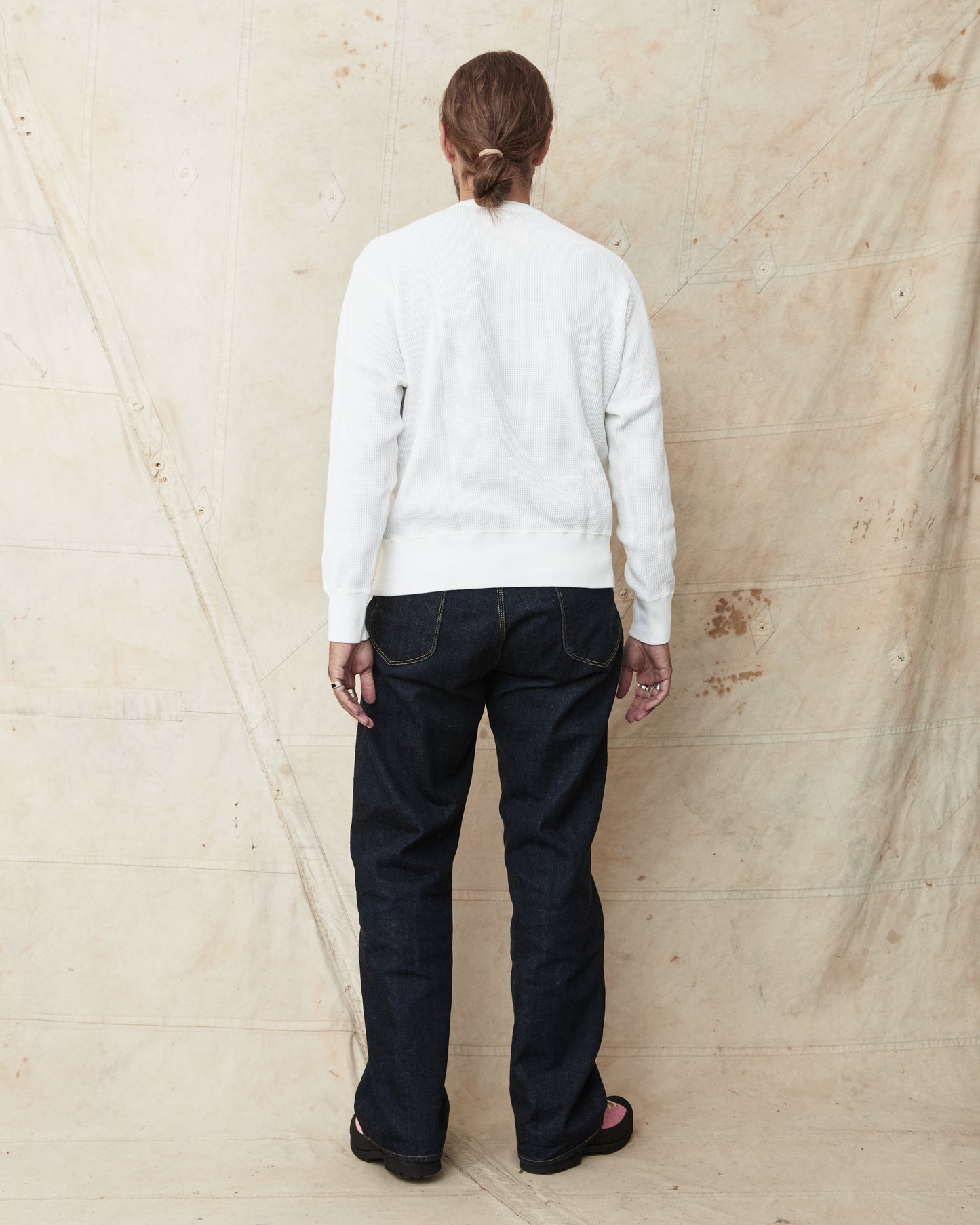 Whitesville WV69643 Long Sleeve Thermal Sweatshirt White