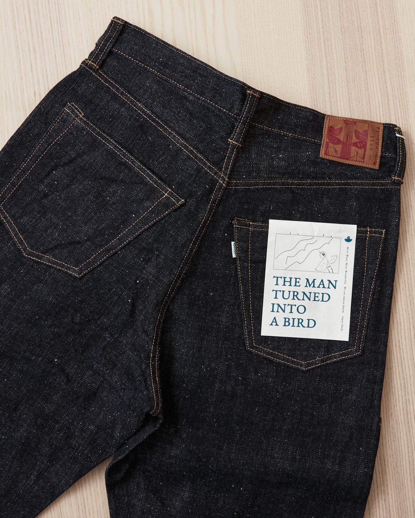 Omoto Denim 0811 15,5oz Slub-nep Denim Loose Fit Jeans