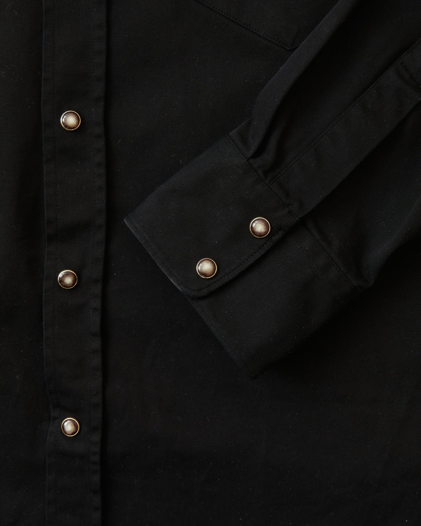 Indigofera Sideras Cotton Twill Shirt Black