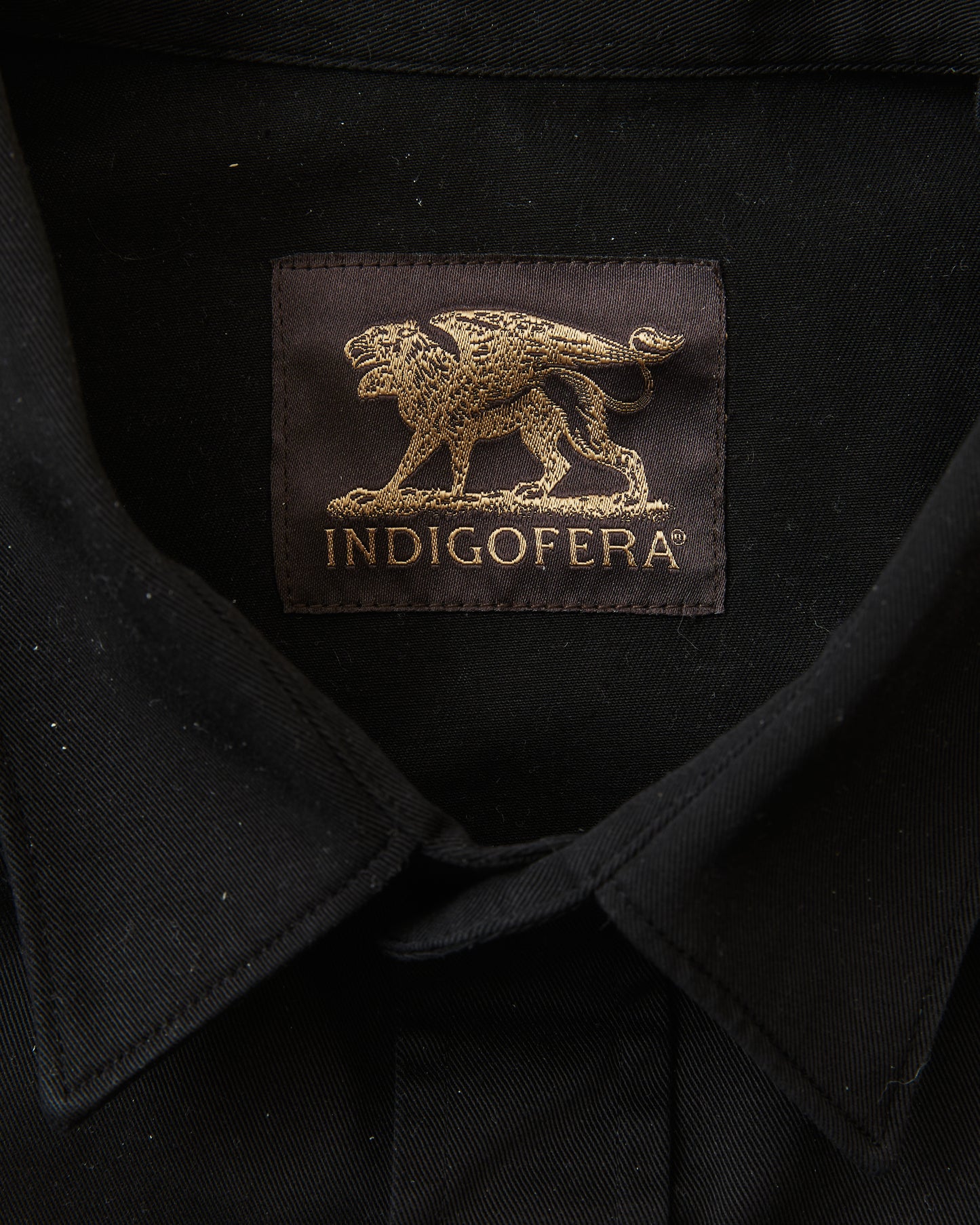 Indigofera Sideras Cotton Twill Shirt Black