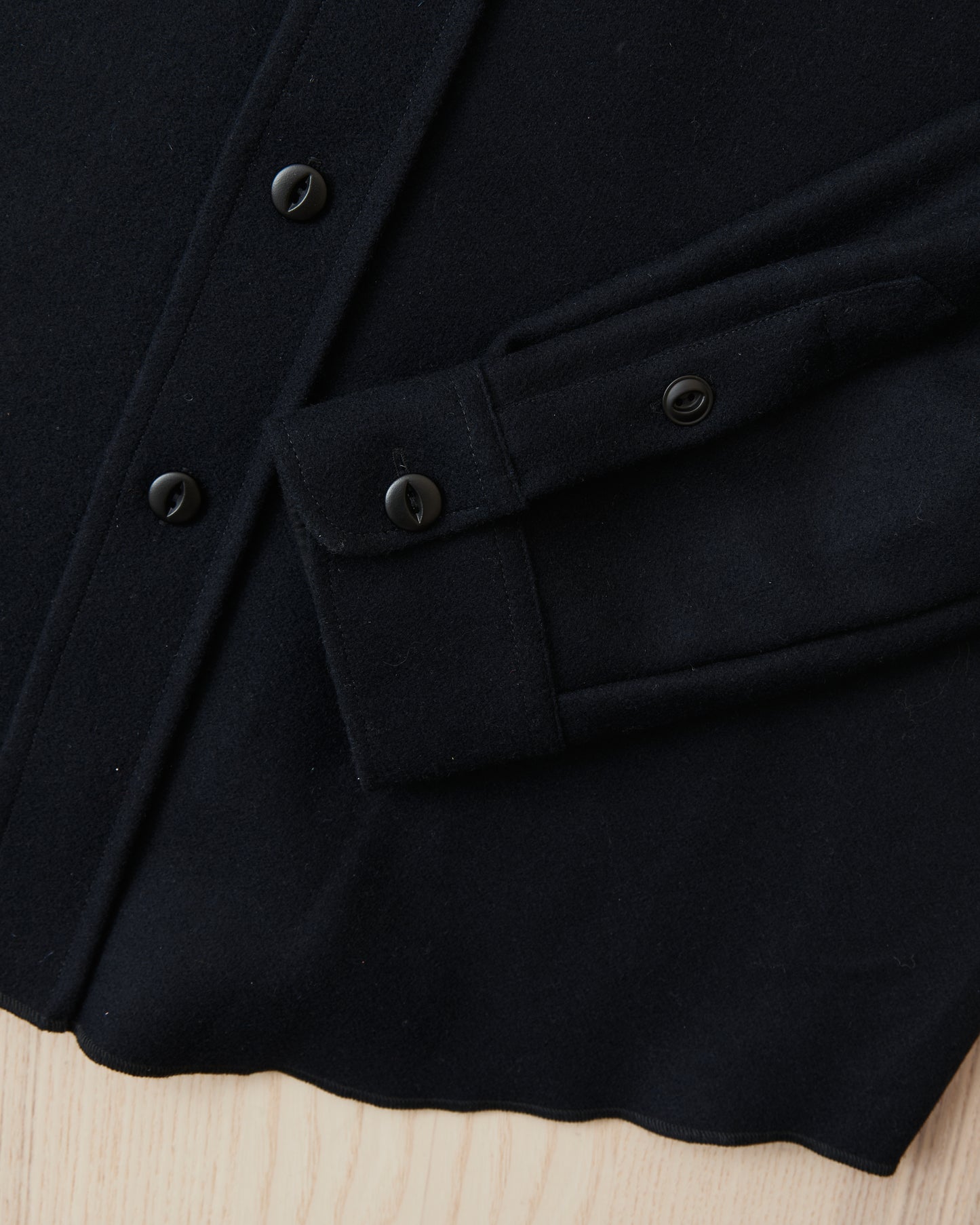 Indigofera Iconic Wool Shirt Dark Navy