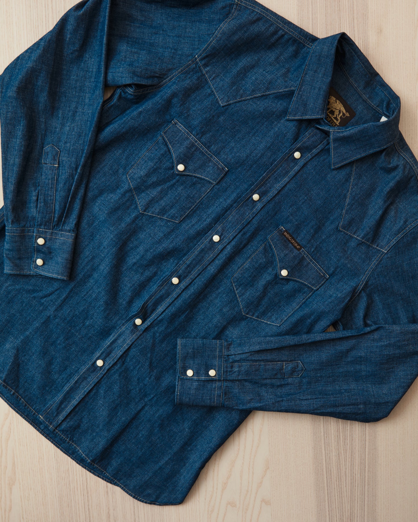 Indigofera Sideras Indigo Chambray Shirt