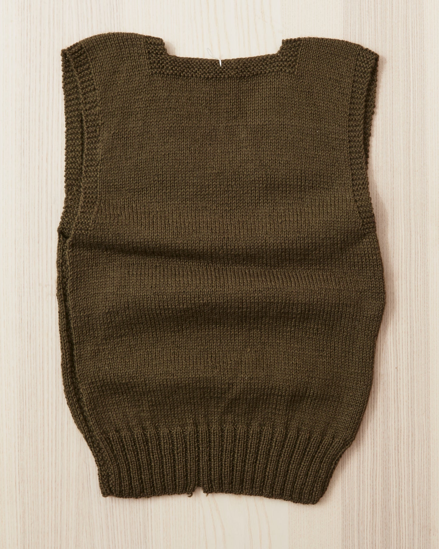 Vintage WWII Era Red Cross Wool Knit Sweater Vest