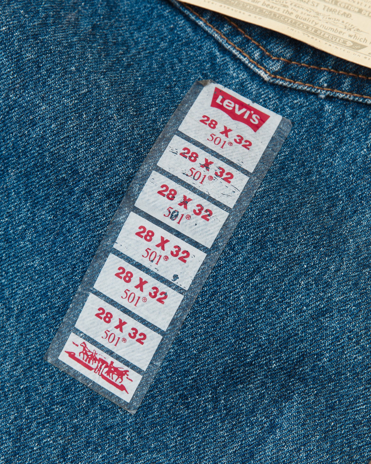 Vintage No. 55 90's Made in USA Dead Stock Levi's 501 Jeans W 28 / L 32