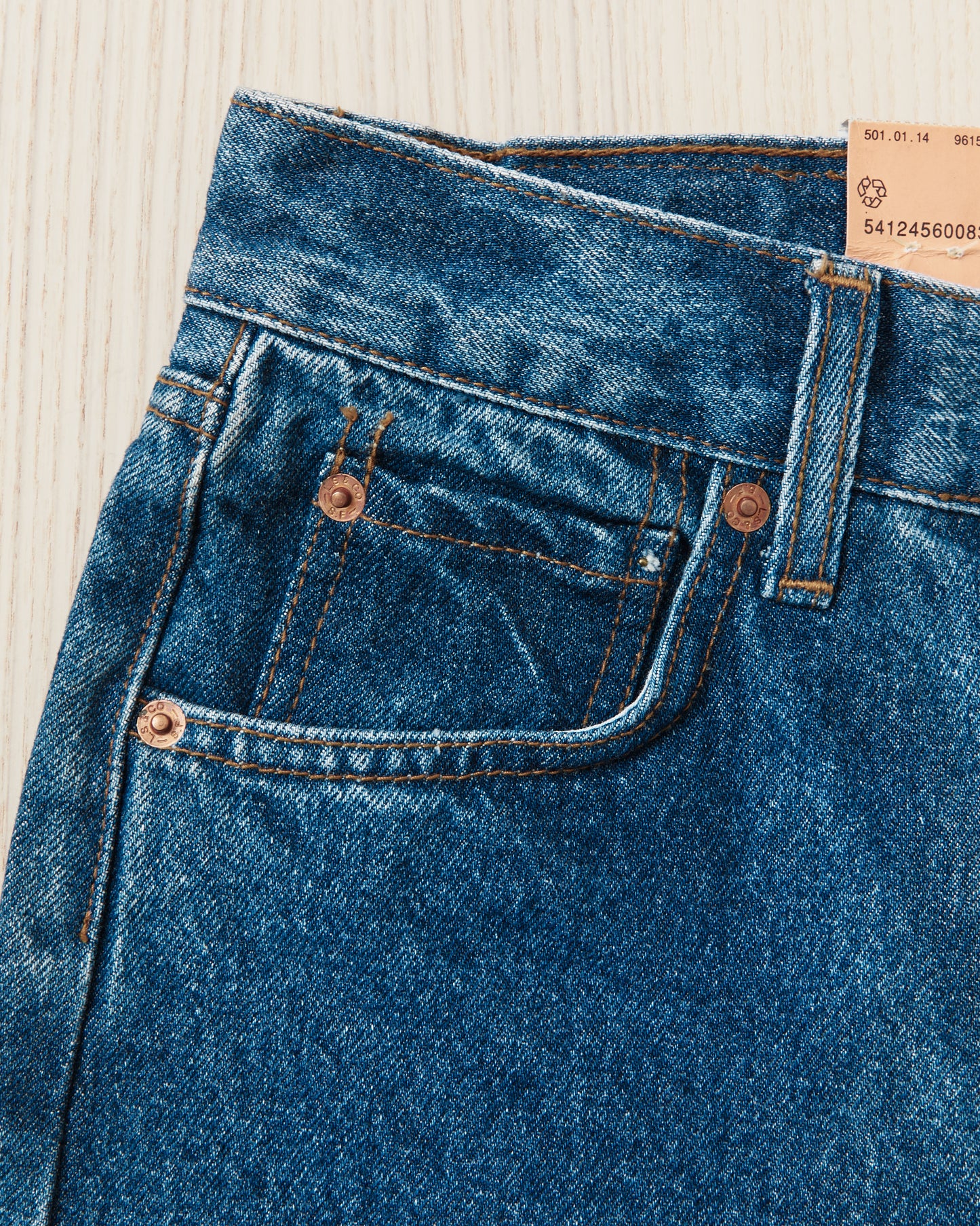 Vintage No. 55 90's Made in USA Dead Stock Levi's 501 Jeans W 28 / L 32