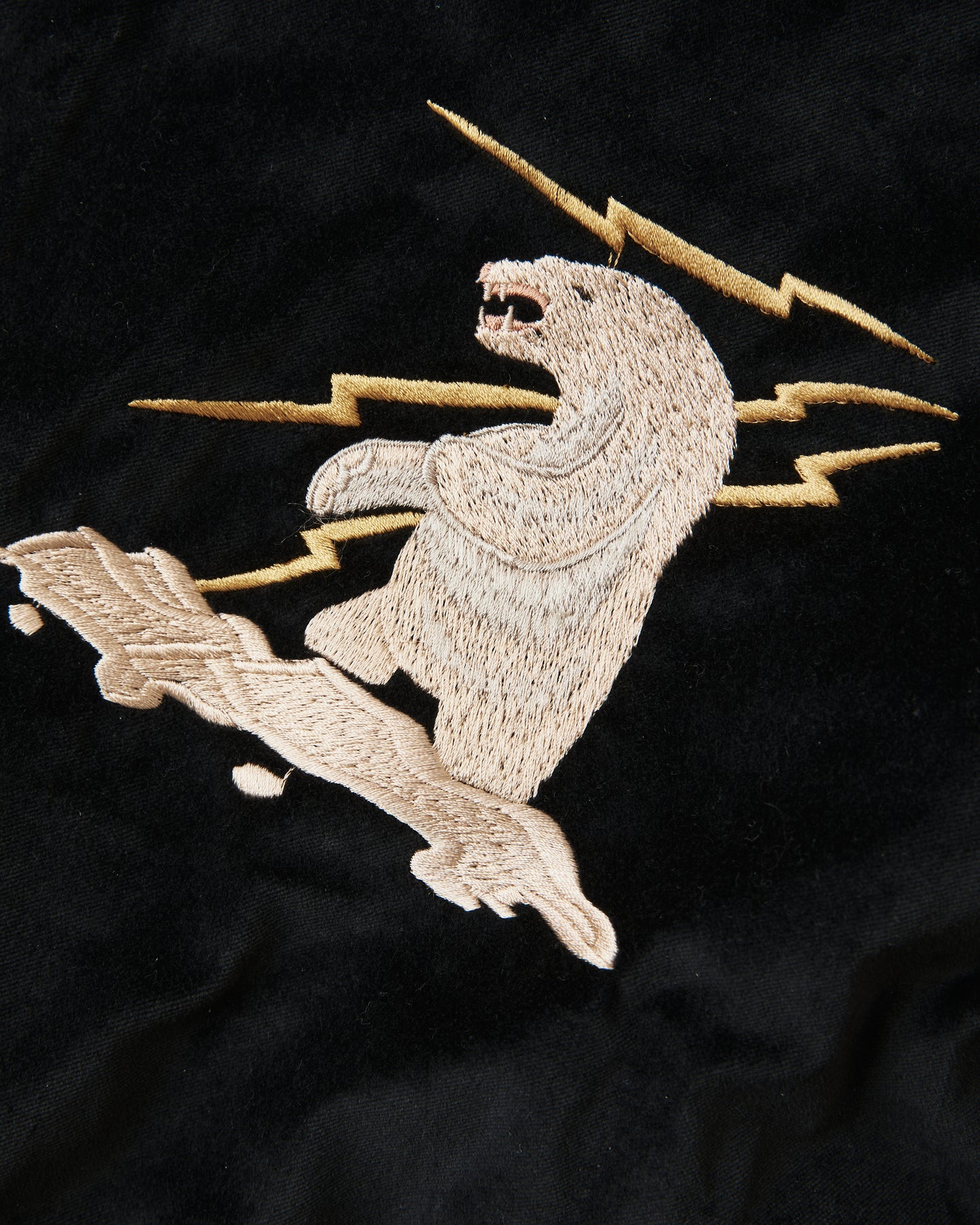 Tailor Toyo TT15792 Souvenir "Sukajan" Late 1950s Style Velveteen Jacket Polar Bear x Alaska Map