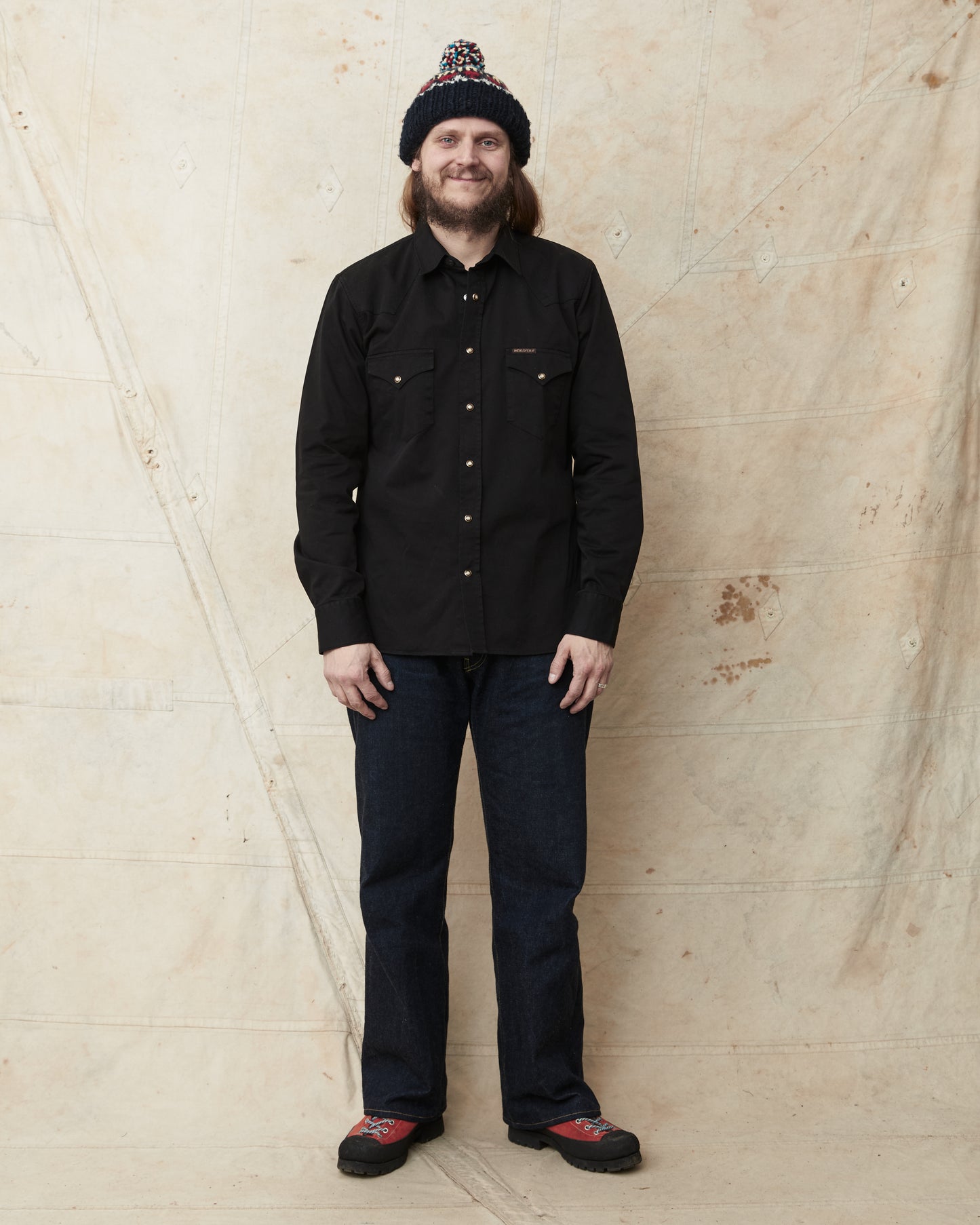 Indigofera Sideras Cotton Twill Shirt Black