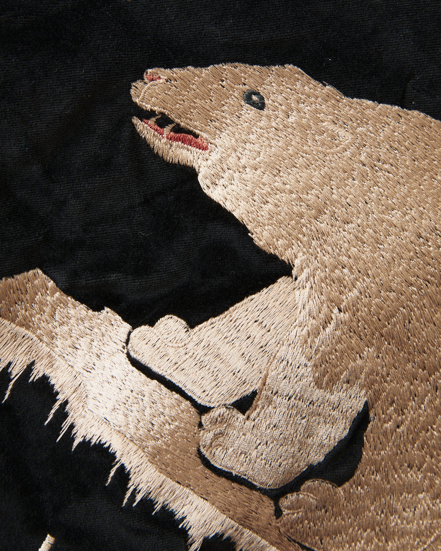 Tailor Toyo TT15792 Souvenir "Sukajan" Late 1950s Style Velveteen Jacket Polar Bear x Alaska Map