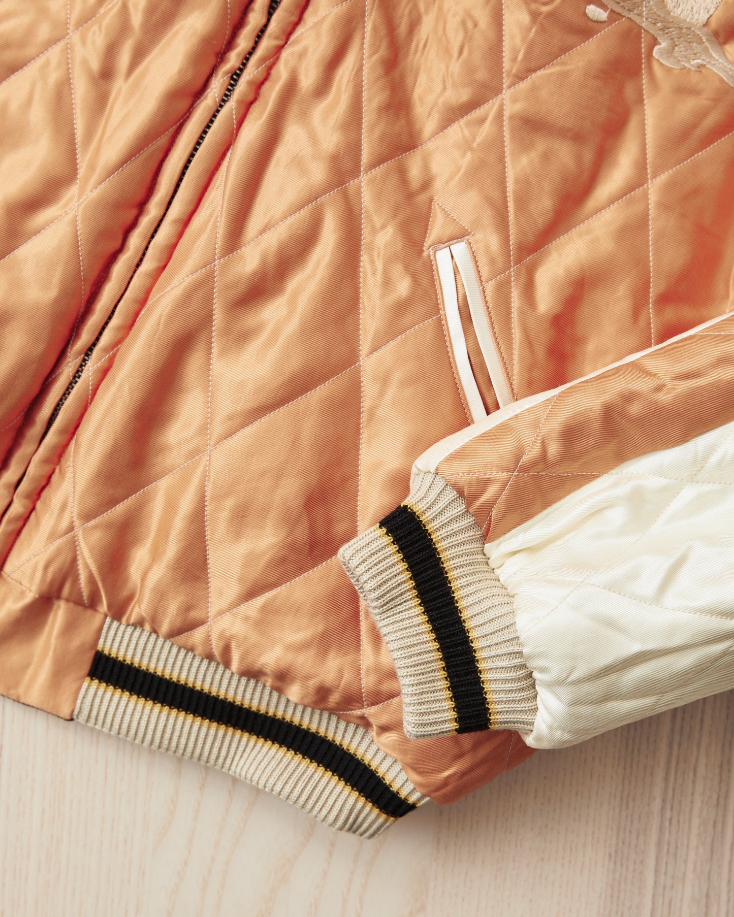 Tailor Toyo TT15792 Souvenir "Sukajan" Late 1950s Style Velveteen Jacket Polar Bear x Alaska Map