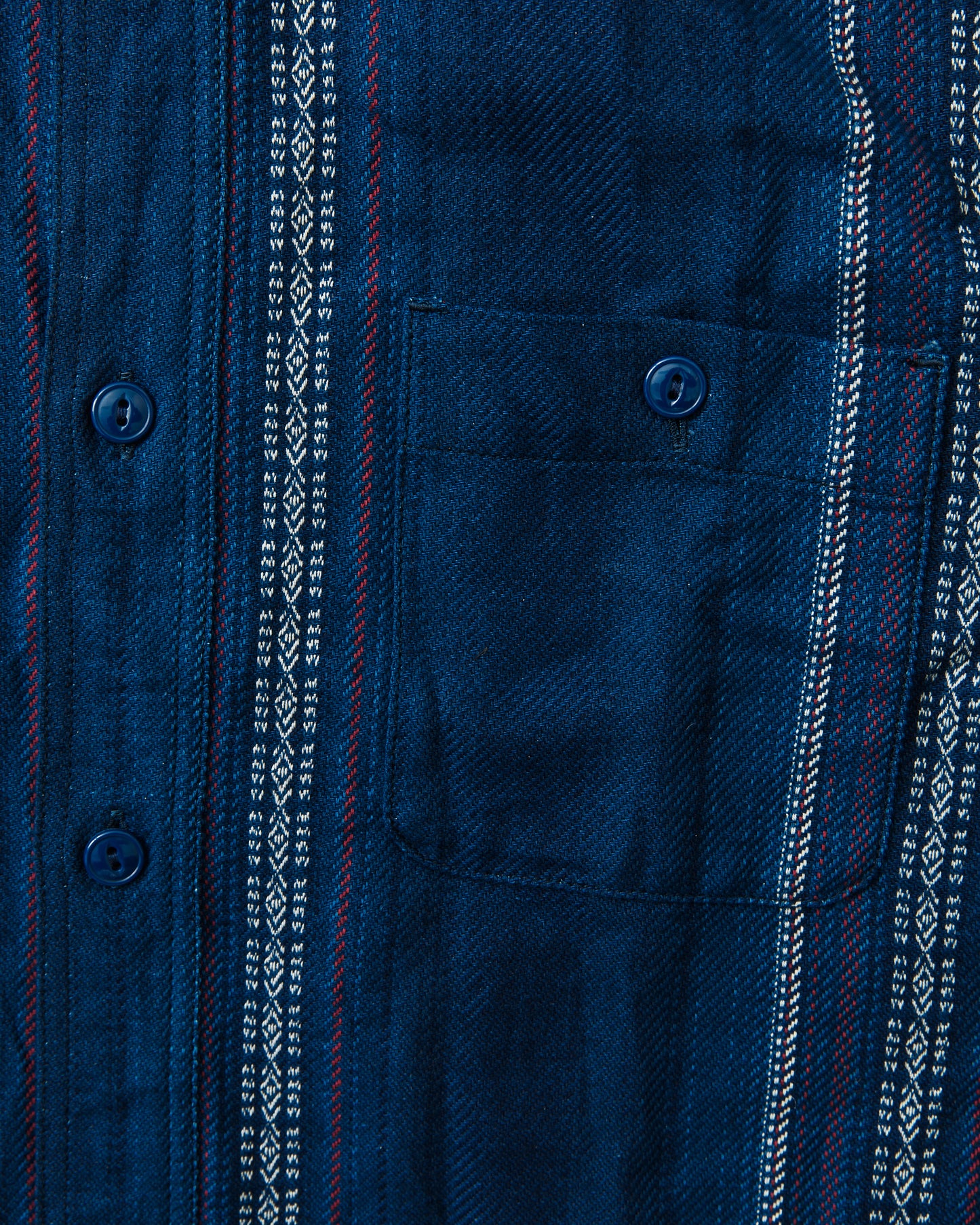 Sugar Cane & Co. SC29579 Indigo Dobby Work Shirt