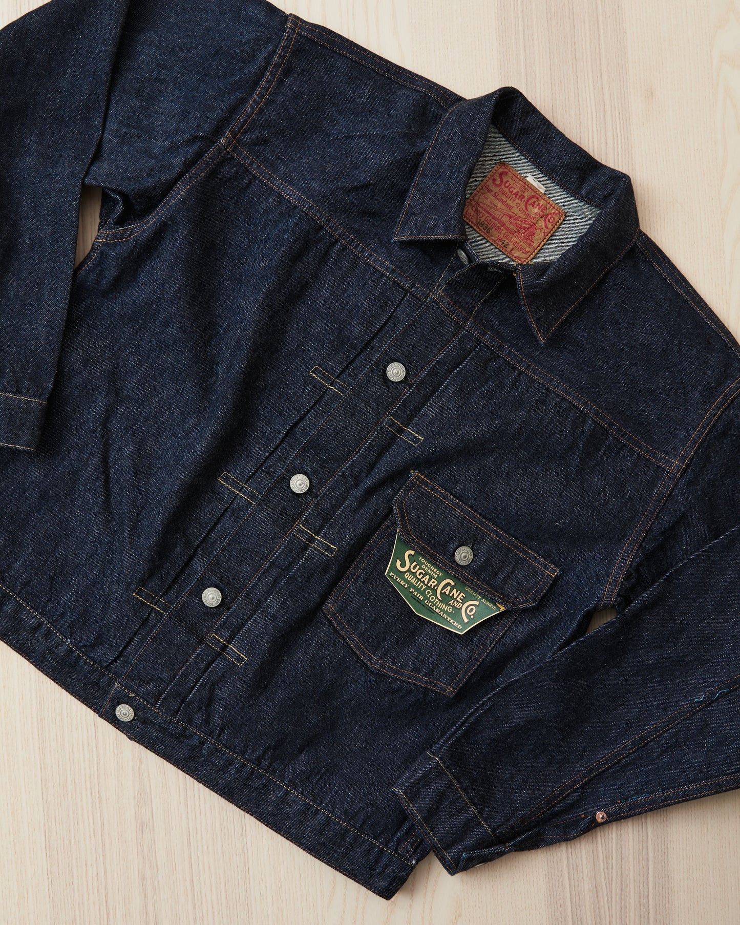 Sugar Cane & Co. SC11936 / 13oz Type 1 Denim Blouse 1936 Model