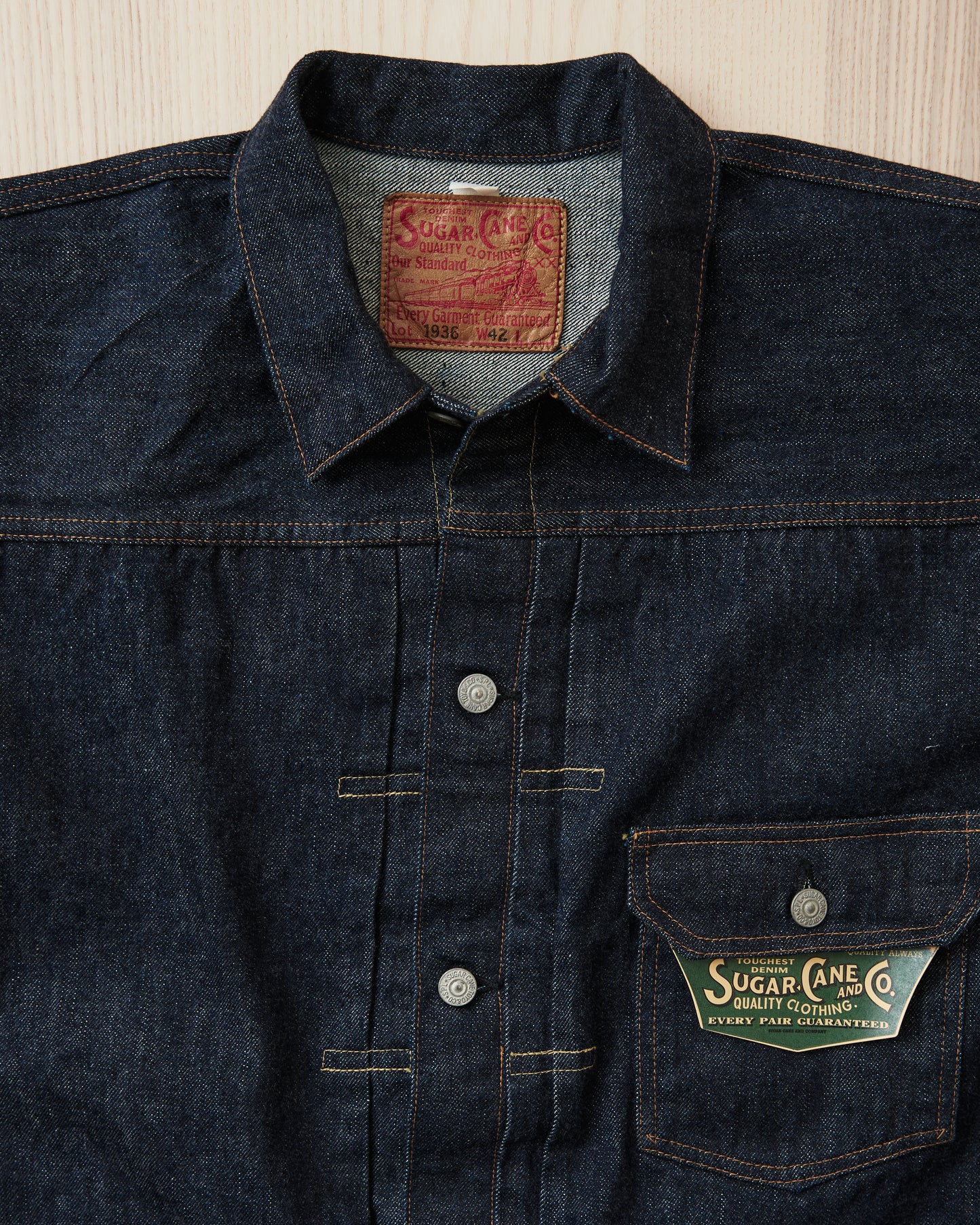 Sugar Cane & Co. SC11936 / 13oz Type 1 Denim Blouse 1936 Model