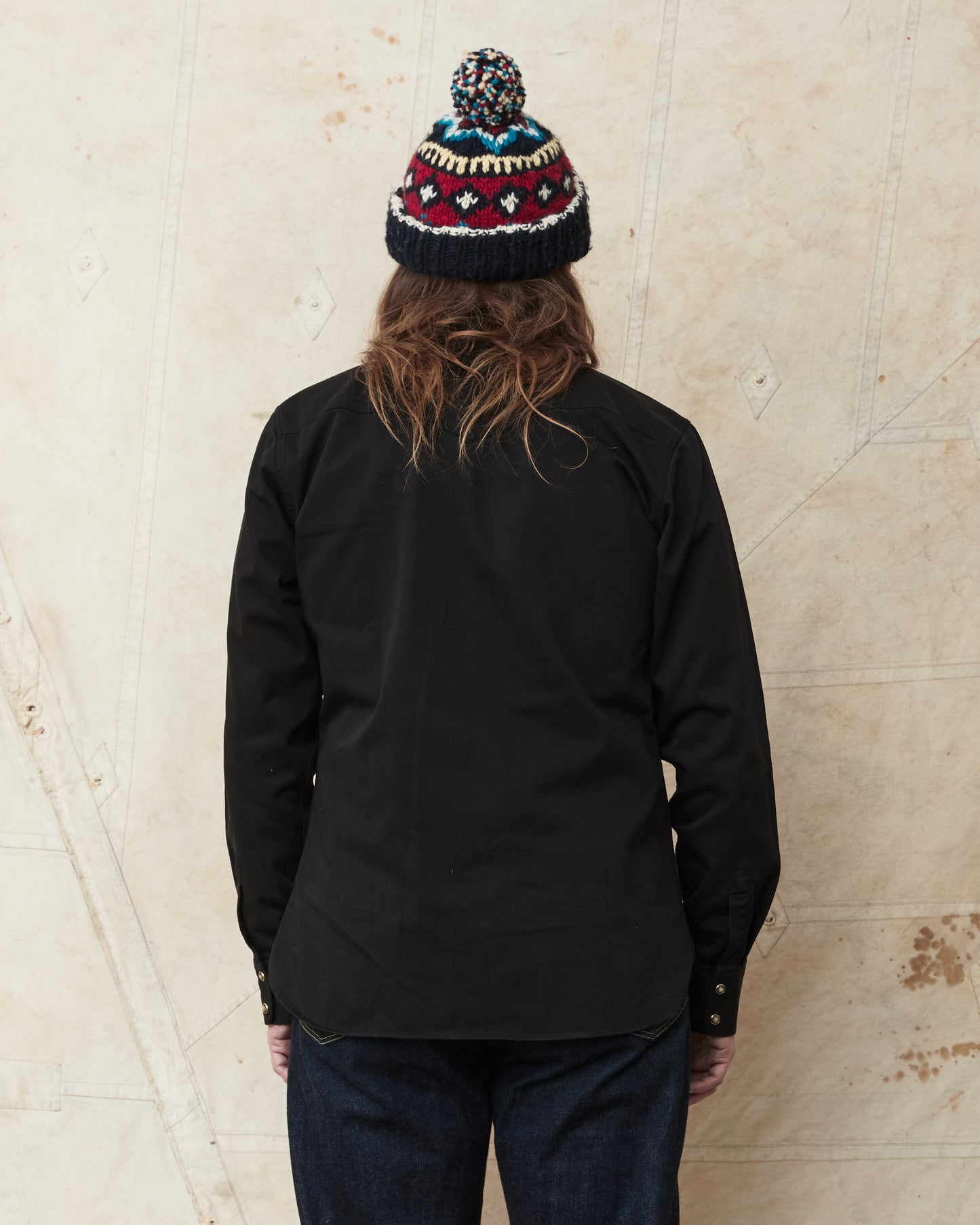 Indigofera Sideras Cotton Twill Shirt Black