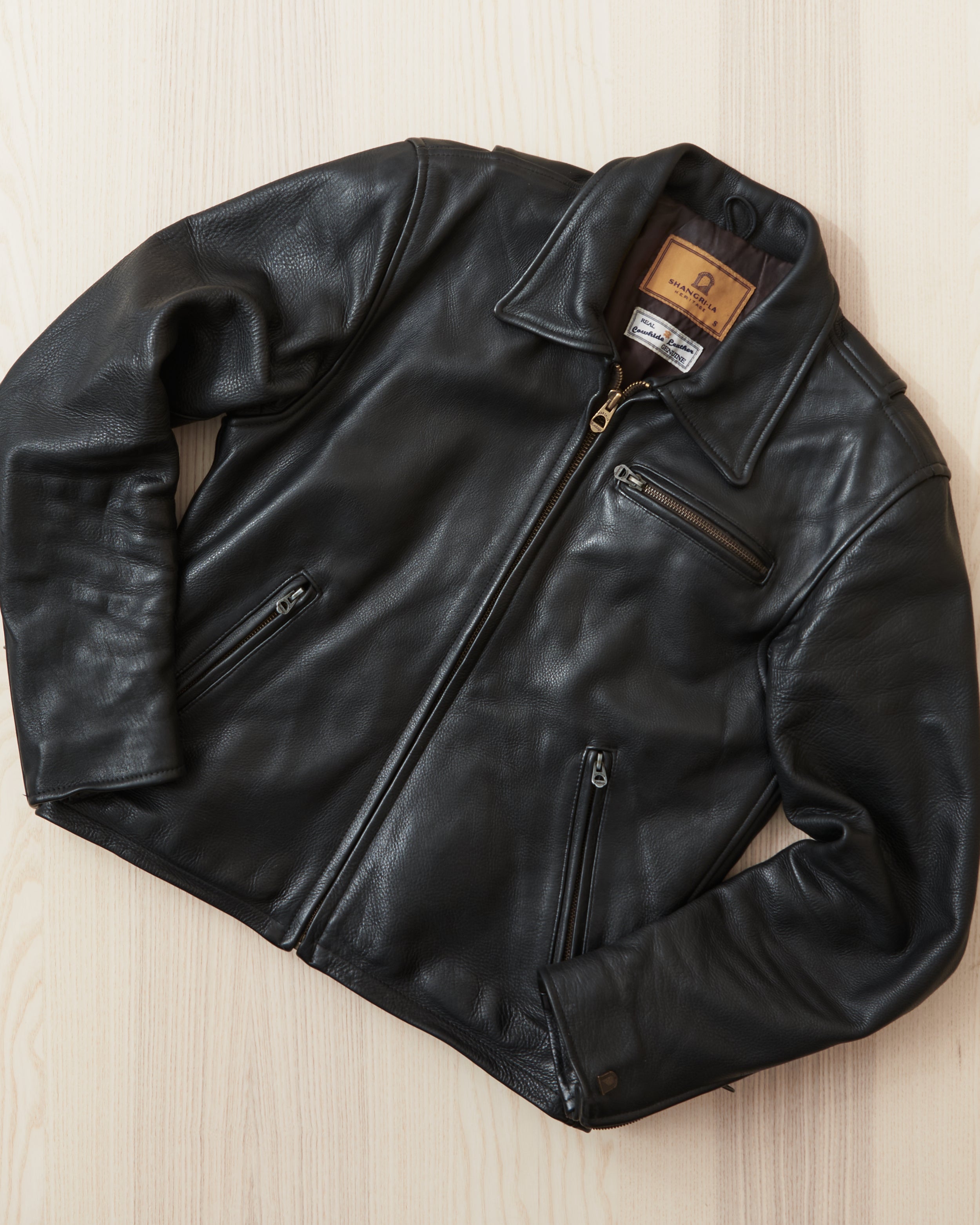 Second Hand Shangri-La Heritage “Varenne” Black Leather Jacket