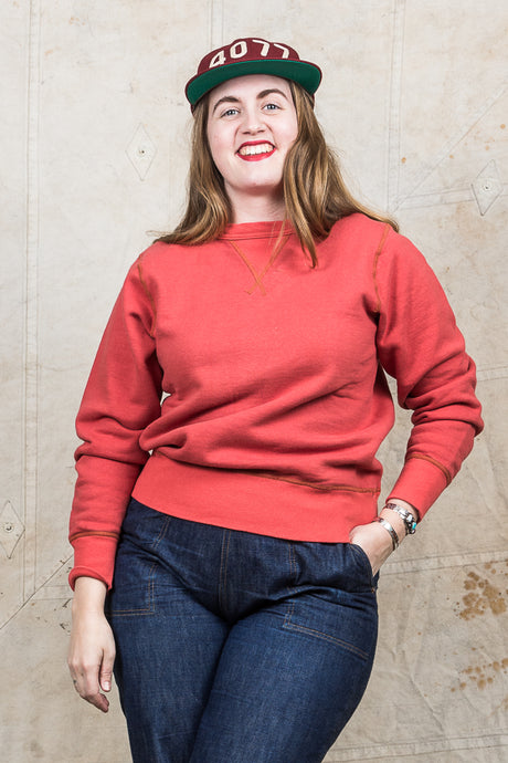 Buzz Rickson´s Loopwheel Sweatshirt 4-Needle Red