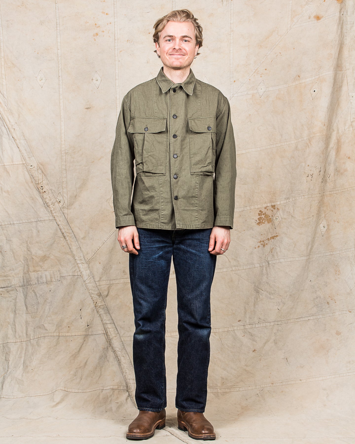 OrSlow M-43 Military HBT Twill Jacket – Second Sunrise