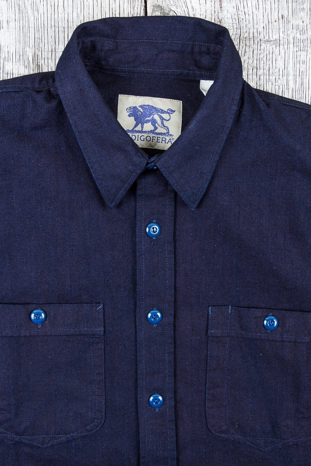 Indigofera Holden Shirt Indigo Canvas