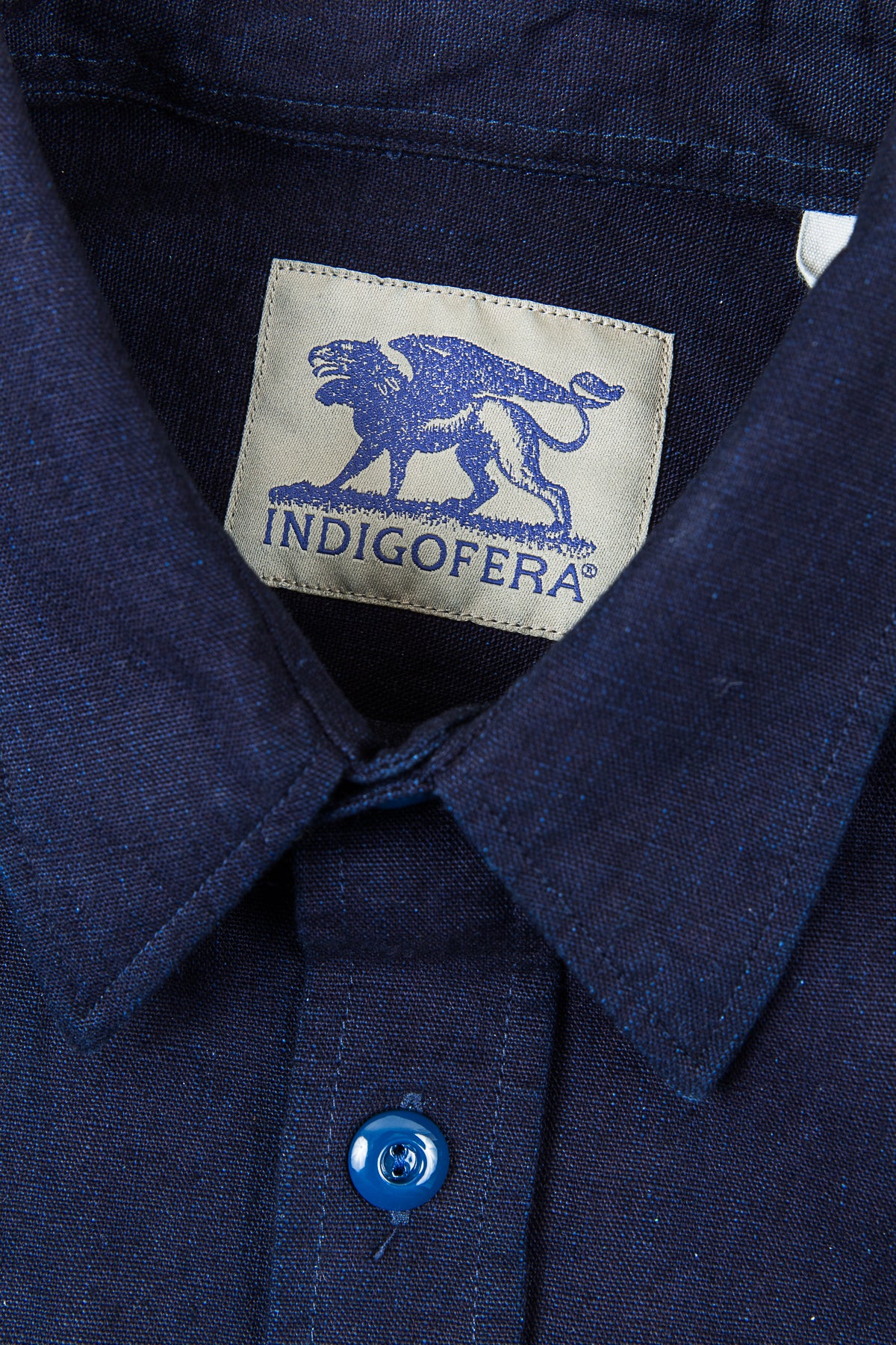 Indigofera Holden Shirt Indigo Canvas
