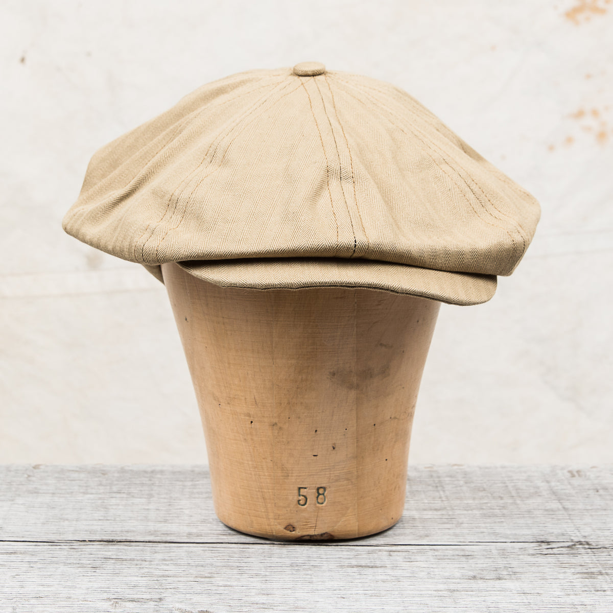 H. W. Dog & Co. Peaky Cap Beige