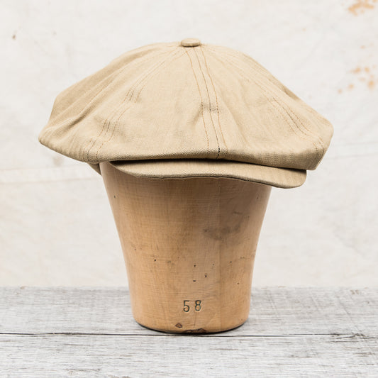 H. W. Dog & Co. Peaky Cap Beige