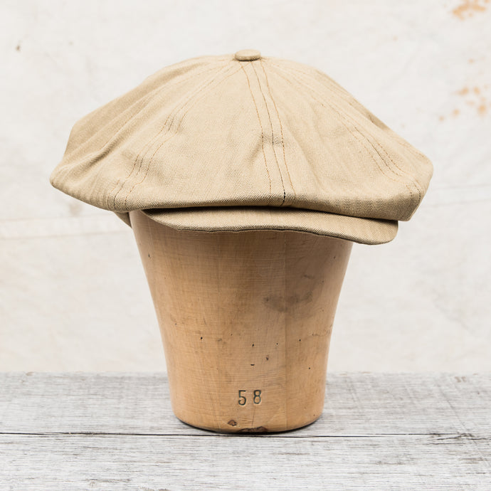 H. W. Dog & Co. Peaky Cap Beige