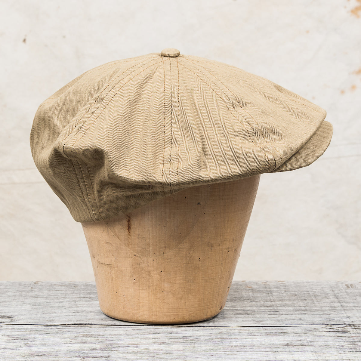 H. W. Dog & Co. Peaky Cap Beige