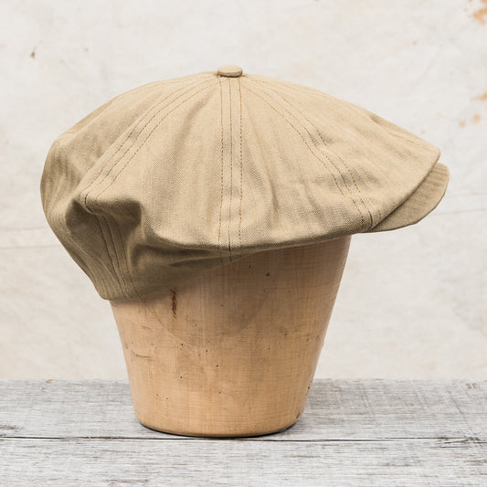 H. W. Dog & Co. Peaky Cap Beige