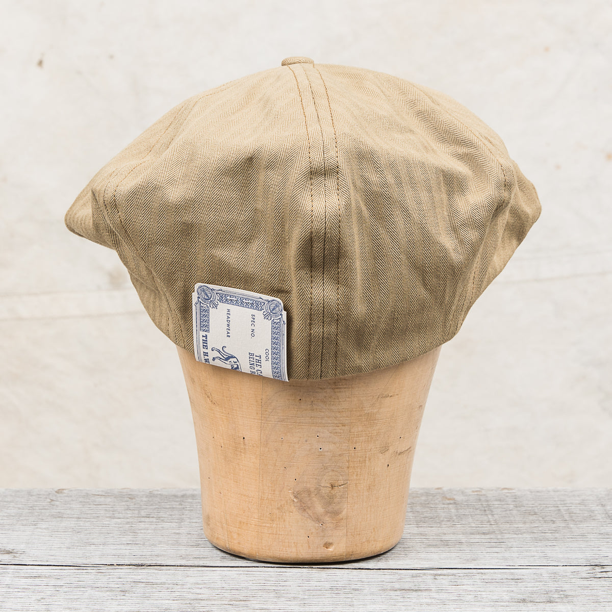 H. W. Dog & Co. Peaky Cap Beige