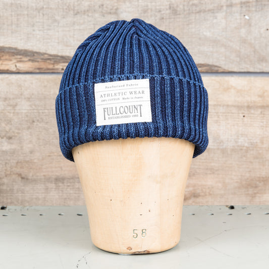 Fullcount Indigo Rib Cotton Watch Cap