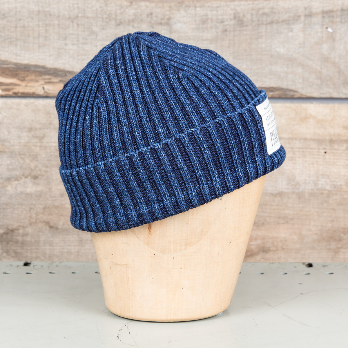 Fullcount Indigo Rib Cotton Watch Cap