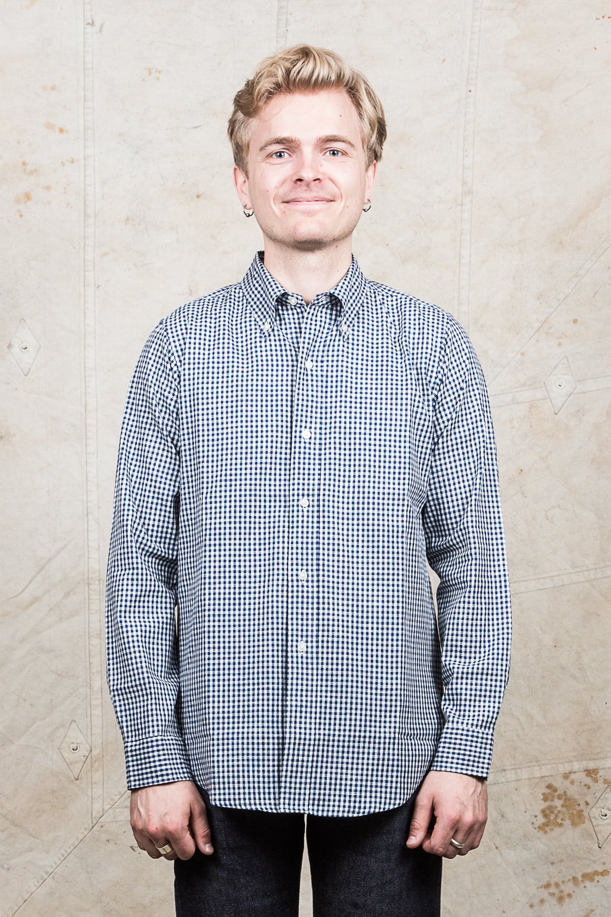 Warehouse & Co Long Sleeve Button Down Shirt Gingham Check