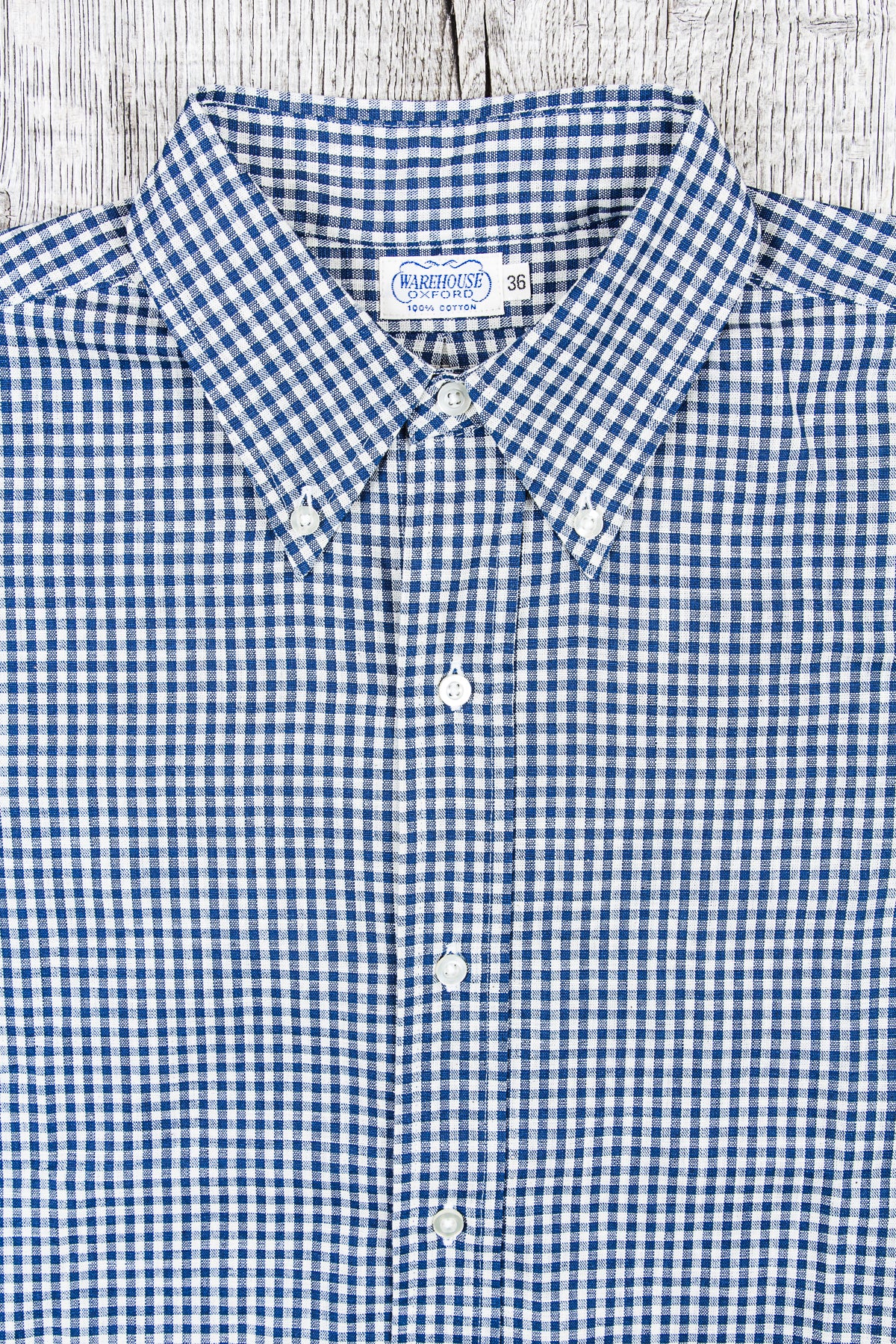 Warehouse & Co Long Sleeve Button Down Shirt Gingham Check