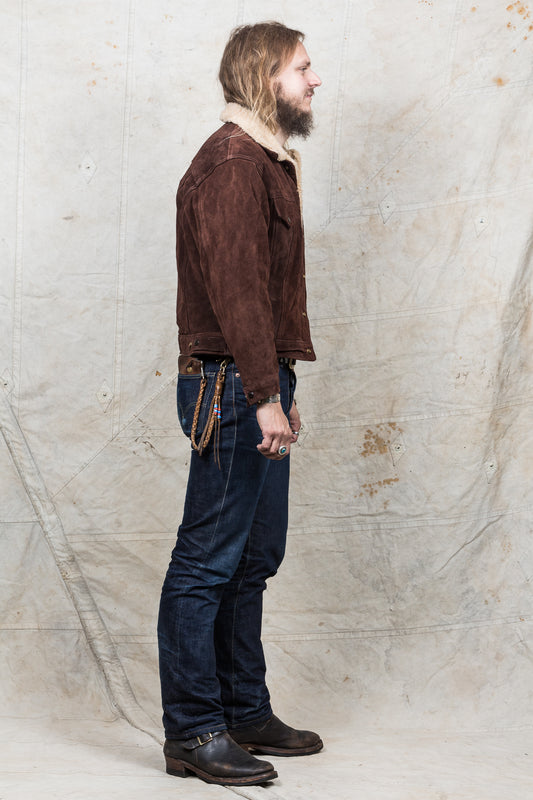 Vintage Schott Western Suede Sherpa Jacket