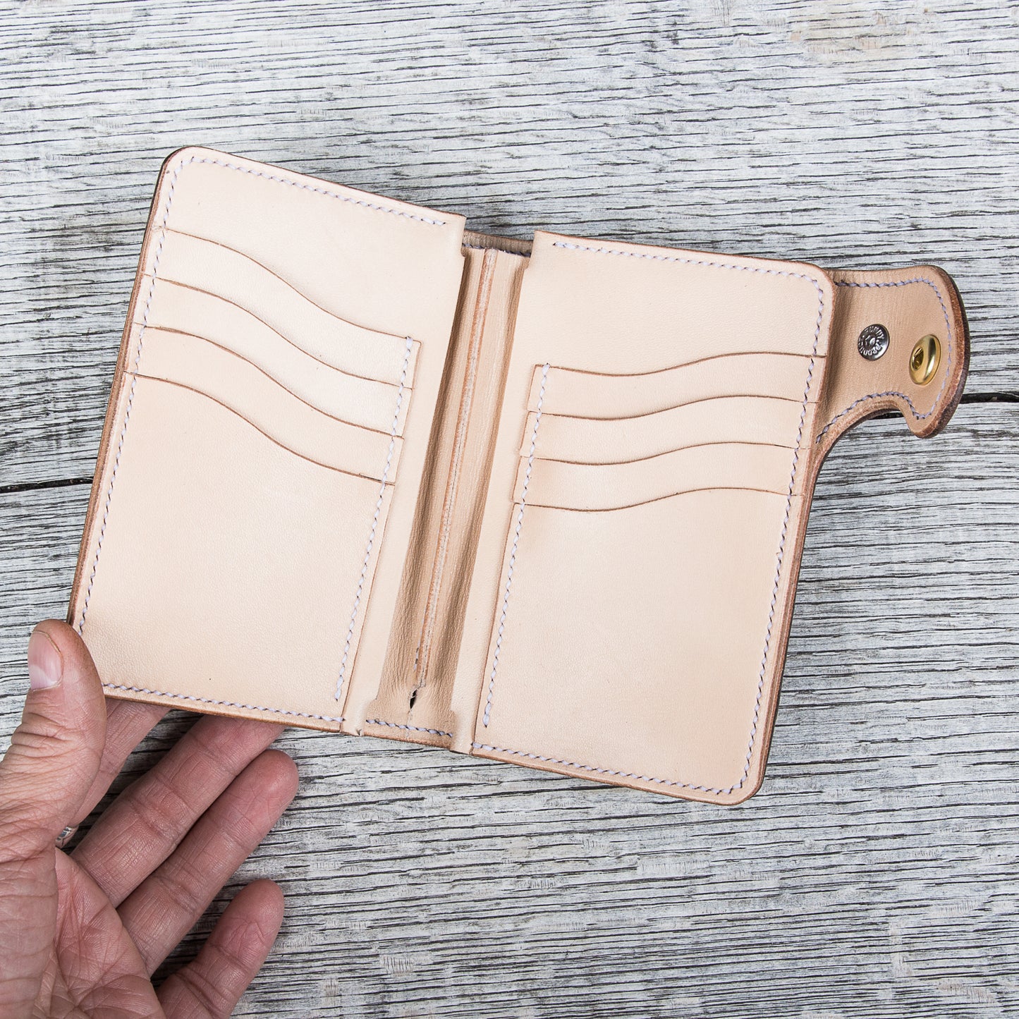 Lone Wolf Leathers Handmade Medium Wallet Horween Chromexcel Brown