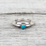Larry Smith Triangle Turquoise Ring RG-0046