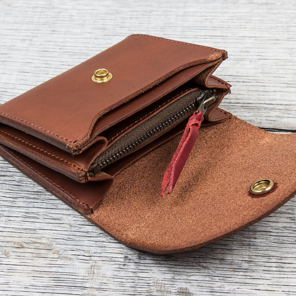 Larry Smith Multi Wallet Light Brown Steer Hide LT-0070