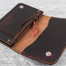 Larry Smith Truckers Wallet Brown Steer Hide LT-0001